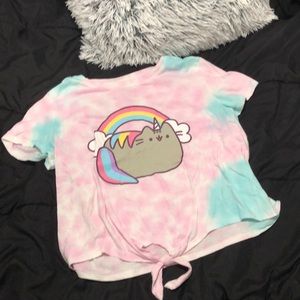 Pusheen crop top! Used once